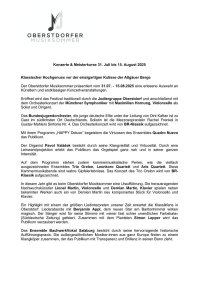 Pressetext Oberstdorfer Musiksommer 2025