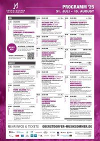 Oberstdorfer Musiksommer 2025 Programmplakat