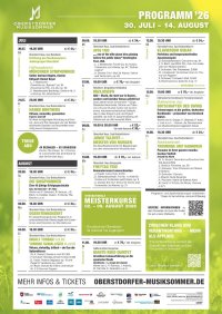 Oberstdorfer Musiksommer 2026 Programmplakat