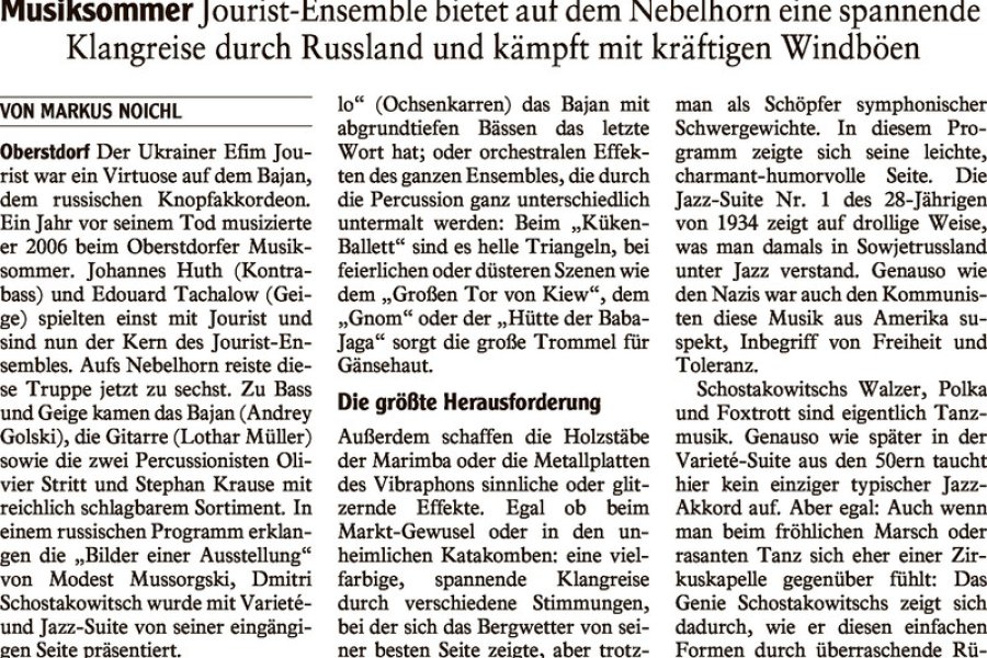 2018-08-01 Allgaeuer Anzeigeblatt Verzwickte Manoever fuer Mussorgski