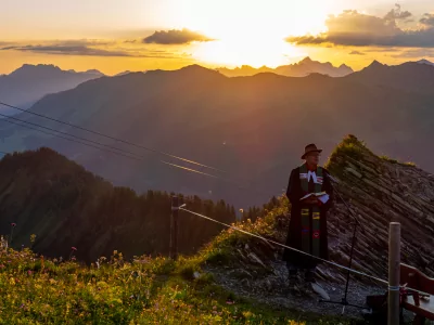 Predigt im Sonnenschein