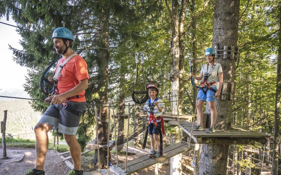 Familienspaß im Kletterwald