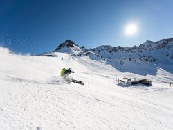 Skifahren an der Kanzelwand