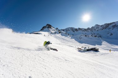 Skifahren an der Kanzelwand