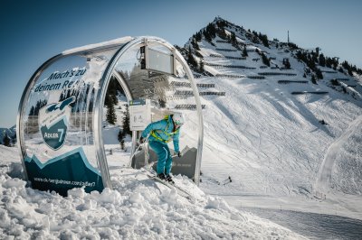 Start in die Freeride Strecke