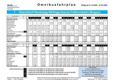 Bus zur Fellhornbahn von 21.10.24 bis 27.05.25