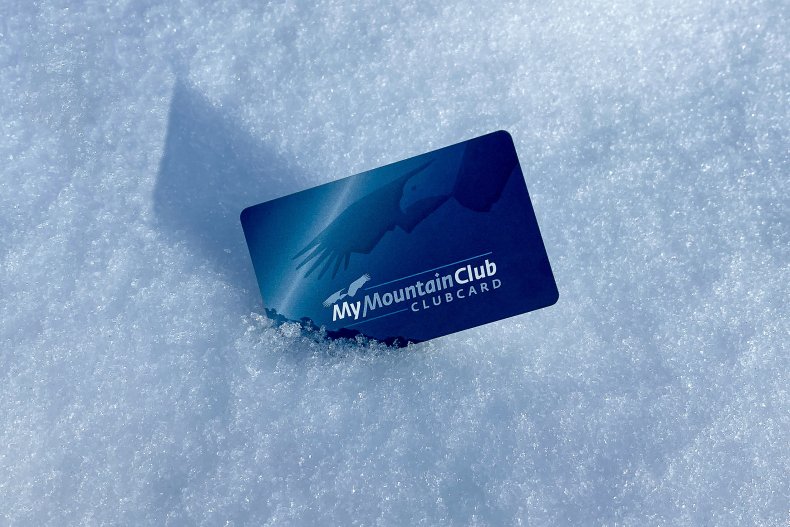 Clubcard im Schnee closer