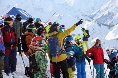 Youngstar Challenge Face Check, Besichtigung des Freeride Hanges