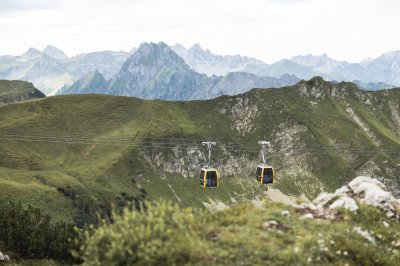 Nebelhornbahn in der Bergwelt