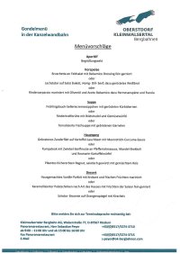 Gondelmenüvorsschläge