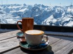 Kaffee im Gipfelrestaurant