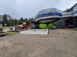 die neue Wanne für den Förderband am Einstieg Möserbahn Talstation