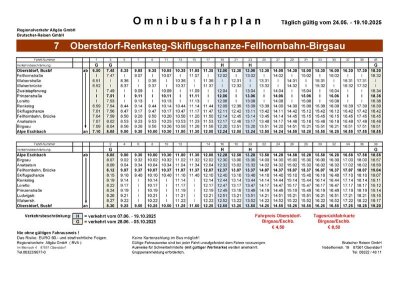 Bus Richtung Fellhornbahn ab 24.05.2025