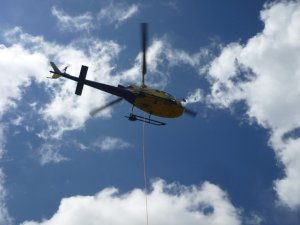 Hubschrauberflug am Fellhorn