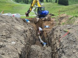 Baustelle Zwerenalppiste Kanzelwand