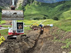 Zwerenalppiste Baustelle Kanzelwand