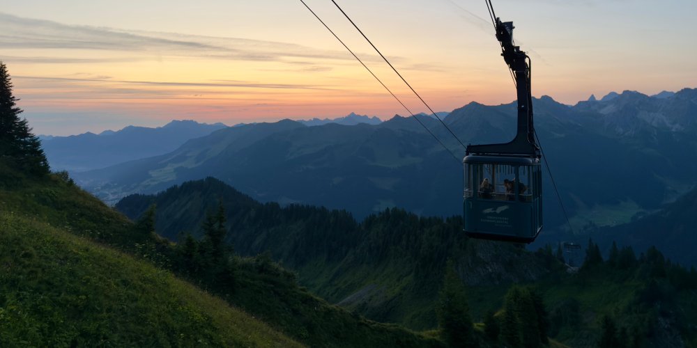 Sonnenaufgang Walmendingerhornbahn
