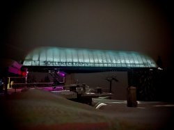 Bergstation Söllereckbahn bei Nacht