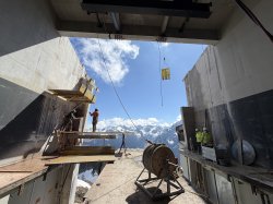 Abriss Bahnsteig Bergstation Walmendingerhorn