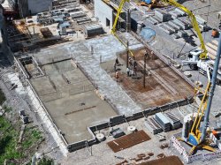 Betonage an der Talstation