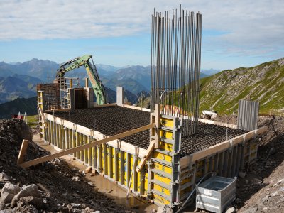 Bewehrung Bergstation Koblatbahn 