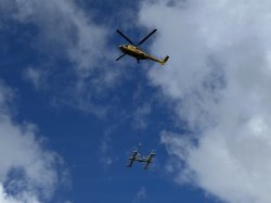 Stützenflug mit Super Puma