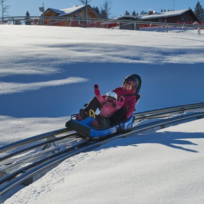 Im Allgäu-Coaster durch die Winterlandschaft sausen