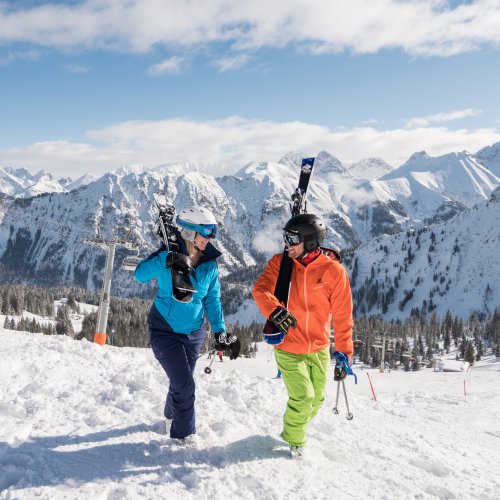 Lass uns auf die Piste