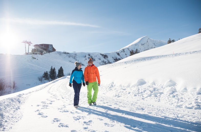 Spaziergang in den Sonnenuntergang