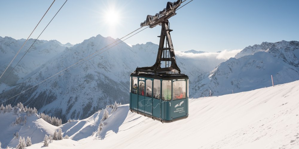 Gondel in der Morgensonne