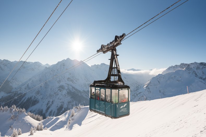 Gondel in der Morgensonne