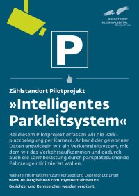 Schild Intelligentes Parkleitsystem