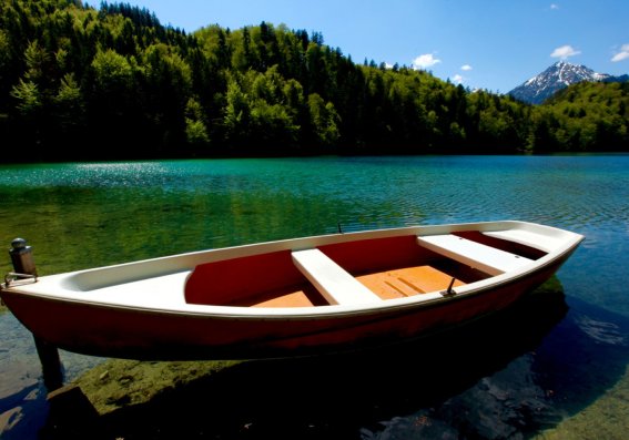 Boot am Forggensee