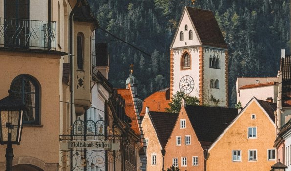 Altstadts Füssen mit Kirchturm