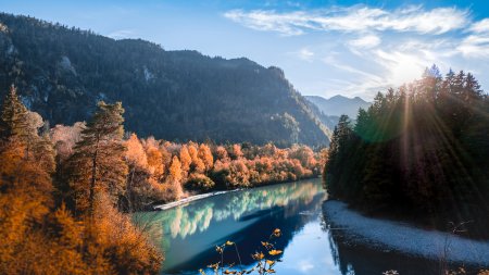 Der Lech im Herbst