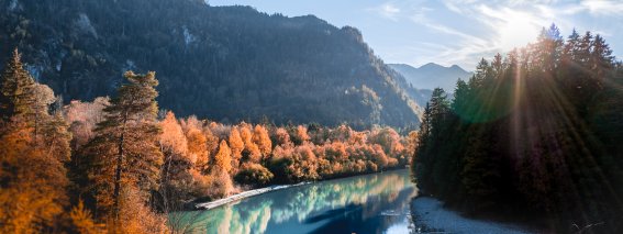 Der Lech im Herbst