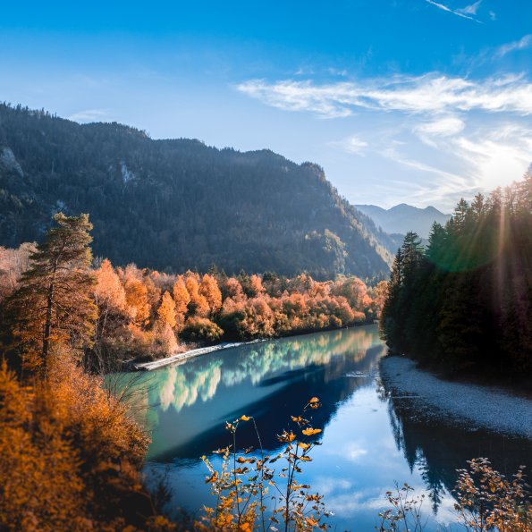 Der Lech im Herbst