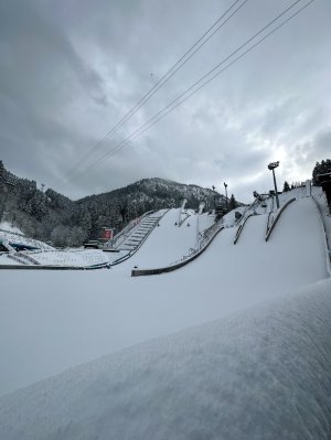 Wintereinbruch in der Orlen Arena