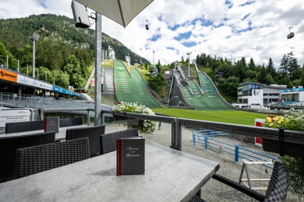 Blick von der Sportalp Terrasse