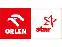 Doppelbranding Logo Kontur rot