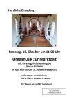 Orgelkonzert zur Marktzeit