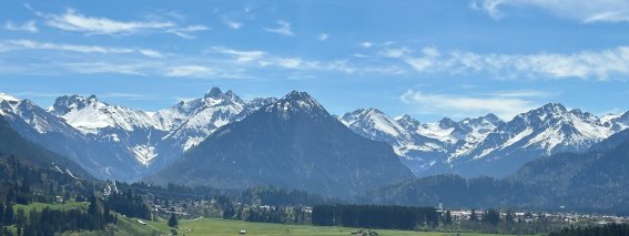 Oberstdorf Frühlingspanorama