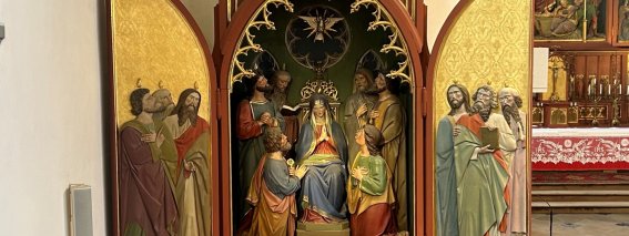 Oberstdorf Seitenaltar Pfingsten