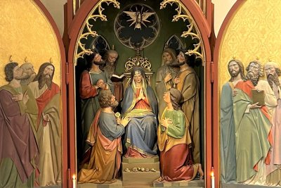 Oberstdorf Seitenaltar Pfingsten klein