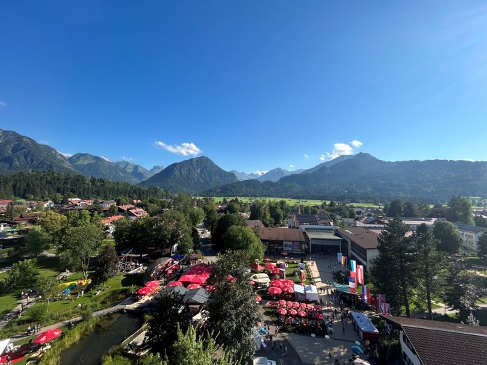 Oberstdorf Panoramablick nach Süden