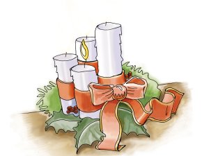 17933 adventskranz 1 kerze farbe by factum adp pfarrbriefservice