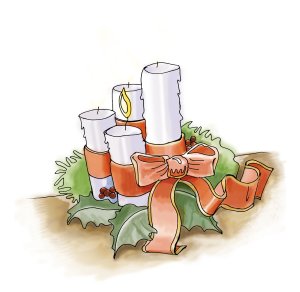 17933 adventskranz 1 kerze farbe by factum adp pfarrbriefservice