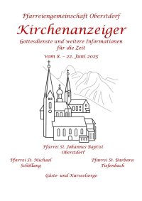 Kirchenanzeiger vom 08.06. - 22.06.2025