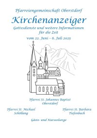 Kirchenanzeiger vom 22.06. - 06.07.2025