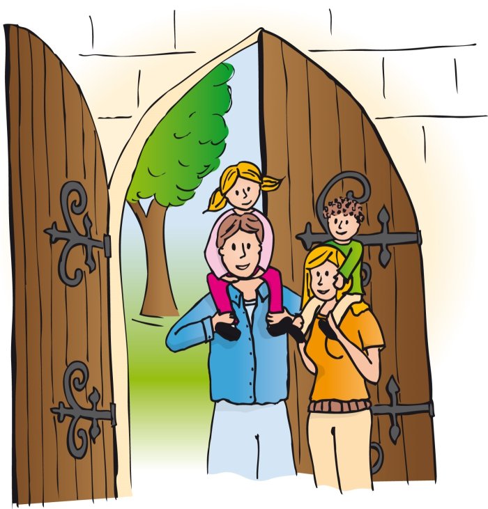 5867 pbs familie inkirche farbig